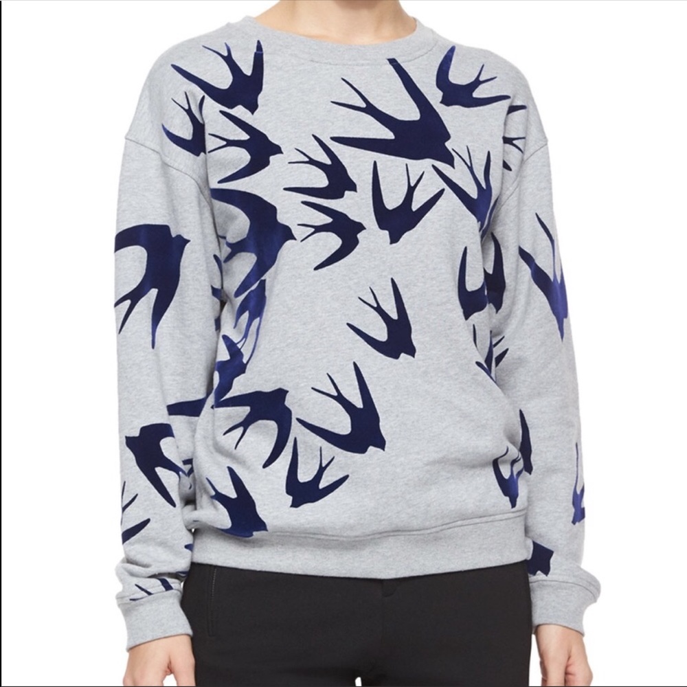 Alexander McQueen Allover Swallow Sweatshirt